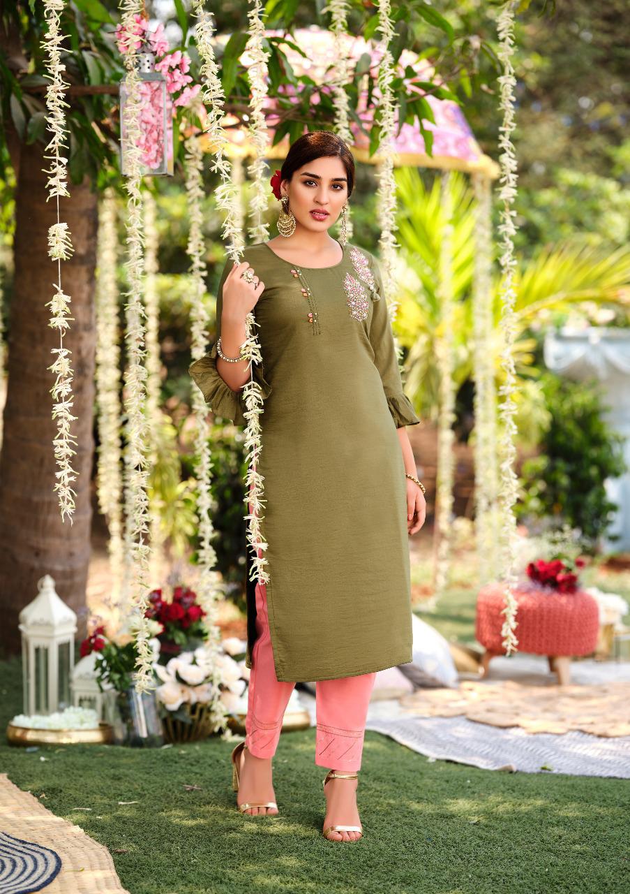 Kiana Fantasy Fancy Ethnic Wear Designer Kurti With Bottom Collection